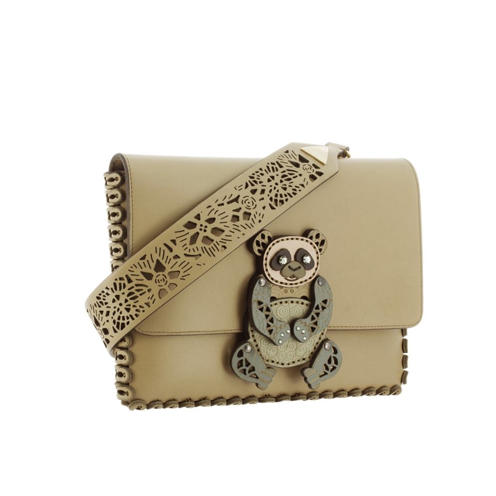 NADA SAWAYA - Whimsical Laser Cut Leather Clutch